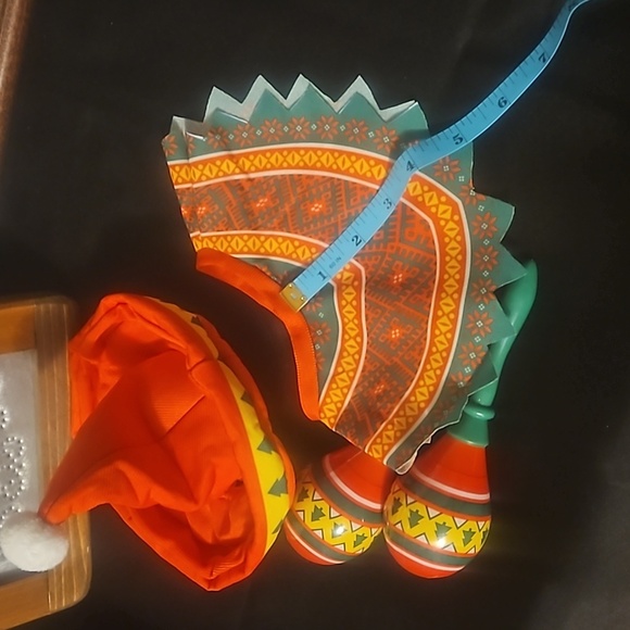 Dog Outfit Fiesta/Christmas Hat & Top & ChaChas - Picture 5 of 6